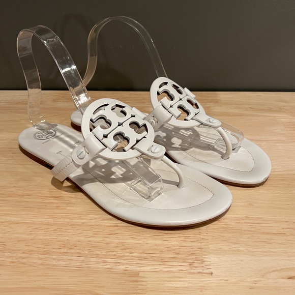 Tory Burch Shoes - Tory Burch white Miller sandals